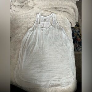 White Sleeveless Top